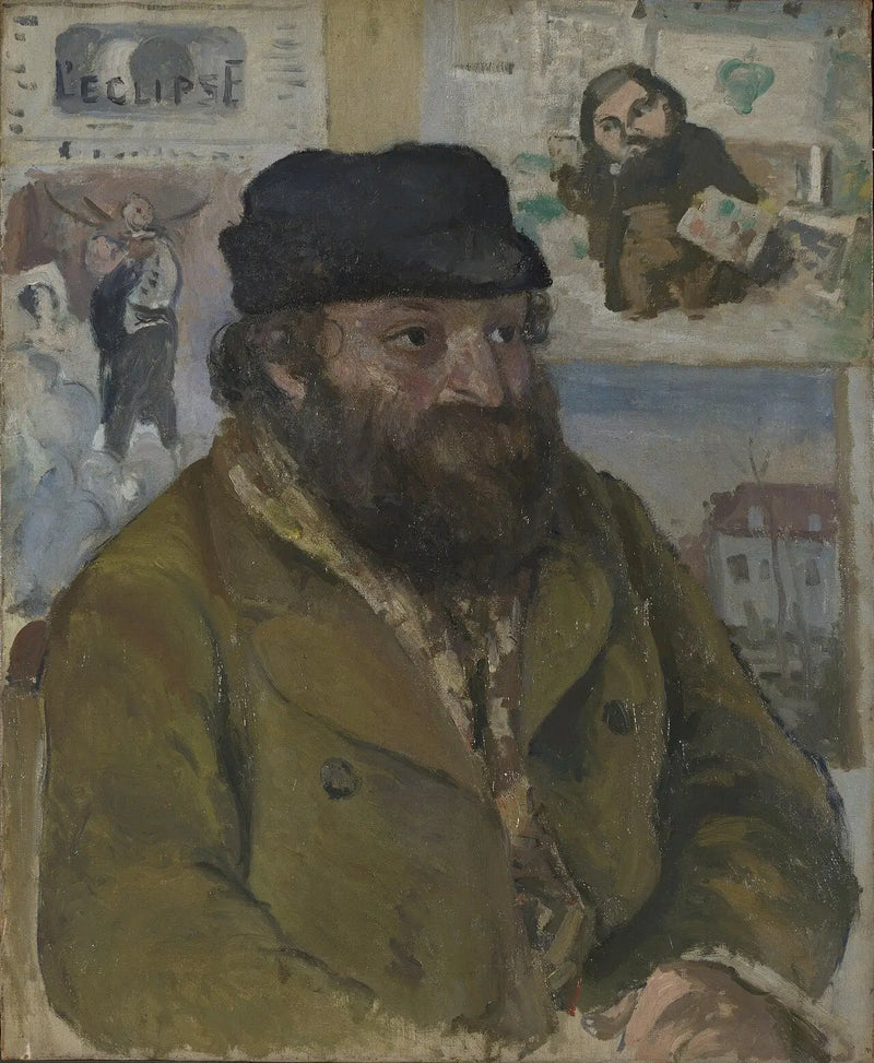 Retrato de Paul Cézanne - Camille Pissarro