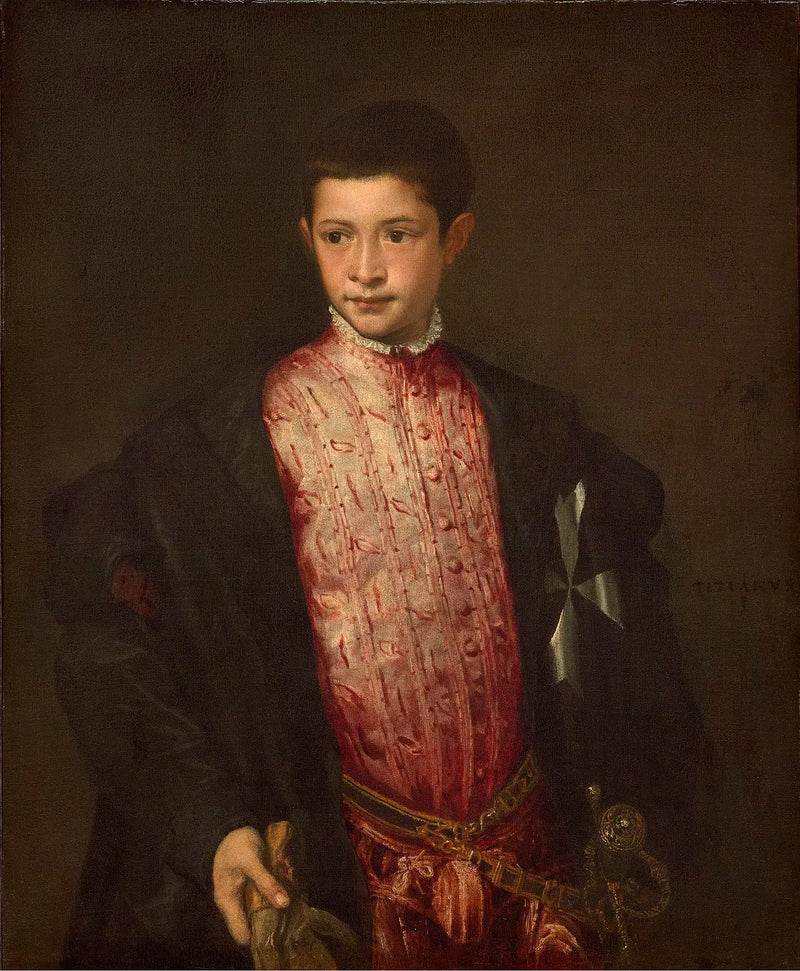 Retrato de Ranuccio Farnese - Tiziano
