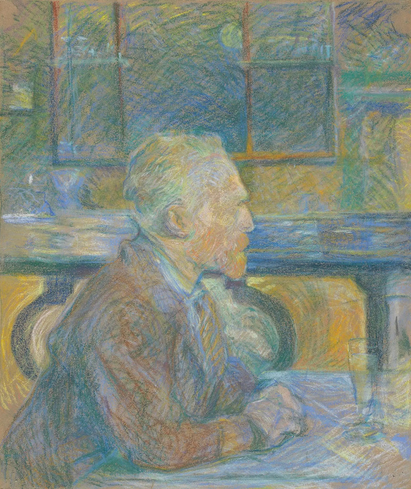 Retrato de Vincent van Gogh - Henri de Toulouse-Lautrec