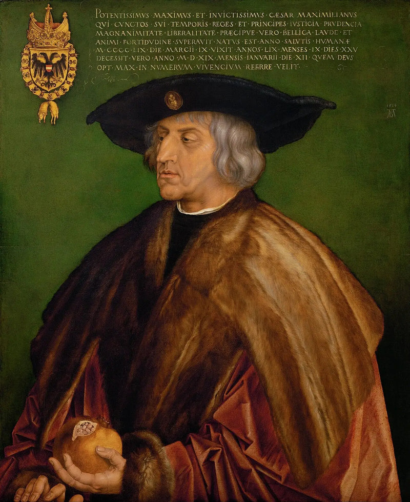 Retrato del emperador Maximiliano I - Albrecht Dürer