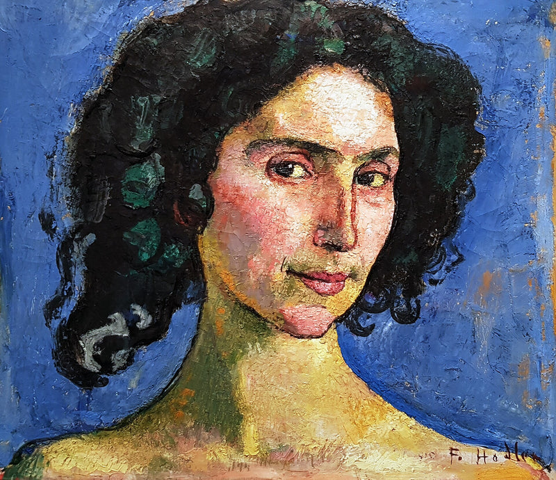 Retrato de la bailarina Giulia Leonardi - Ferdinand Hodler