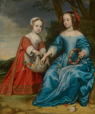 Portrait du prince Guillaume III et sa tante Marie de Nassau - Gerrit van Honthorst - Alpha Reproduction