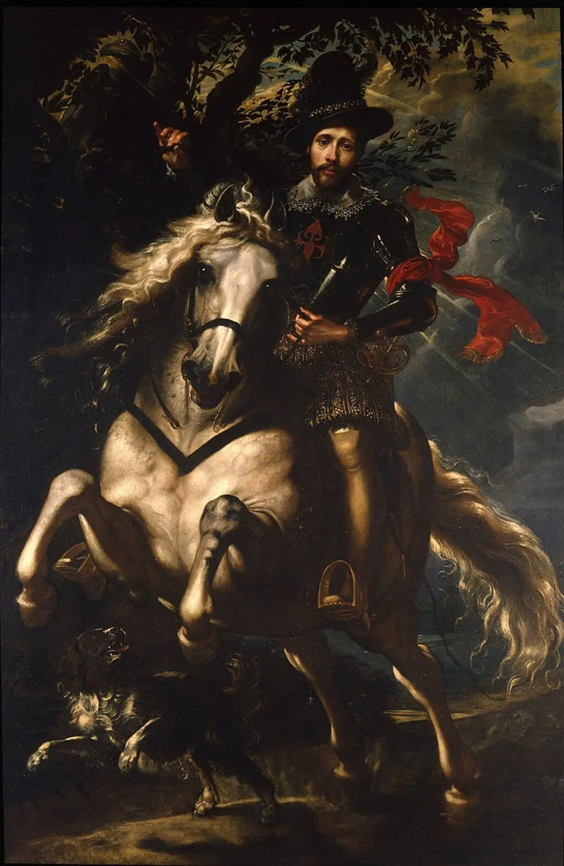 Retrato ecuestre de Giovanni Carlo Doria - Peter Paul Rubens