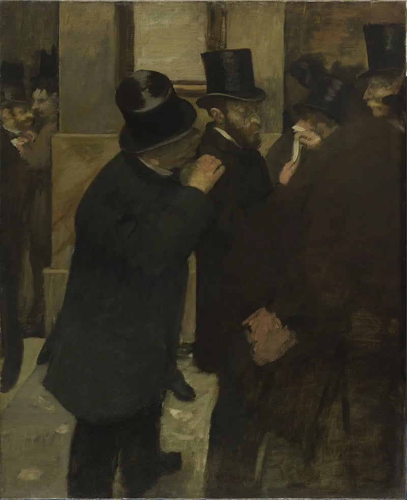 Retratos en la Bolsa - Edgar Degas