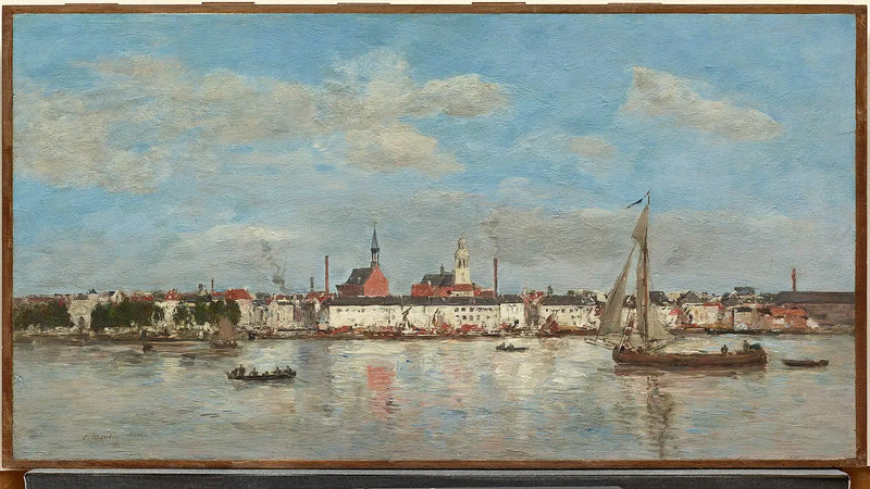 Muelle en Amberes - Eugène Boudin