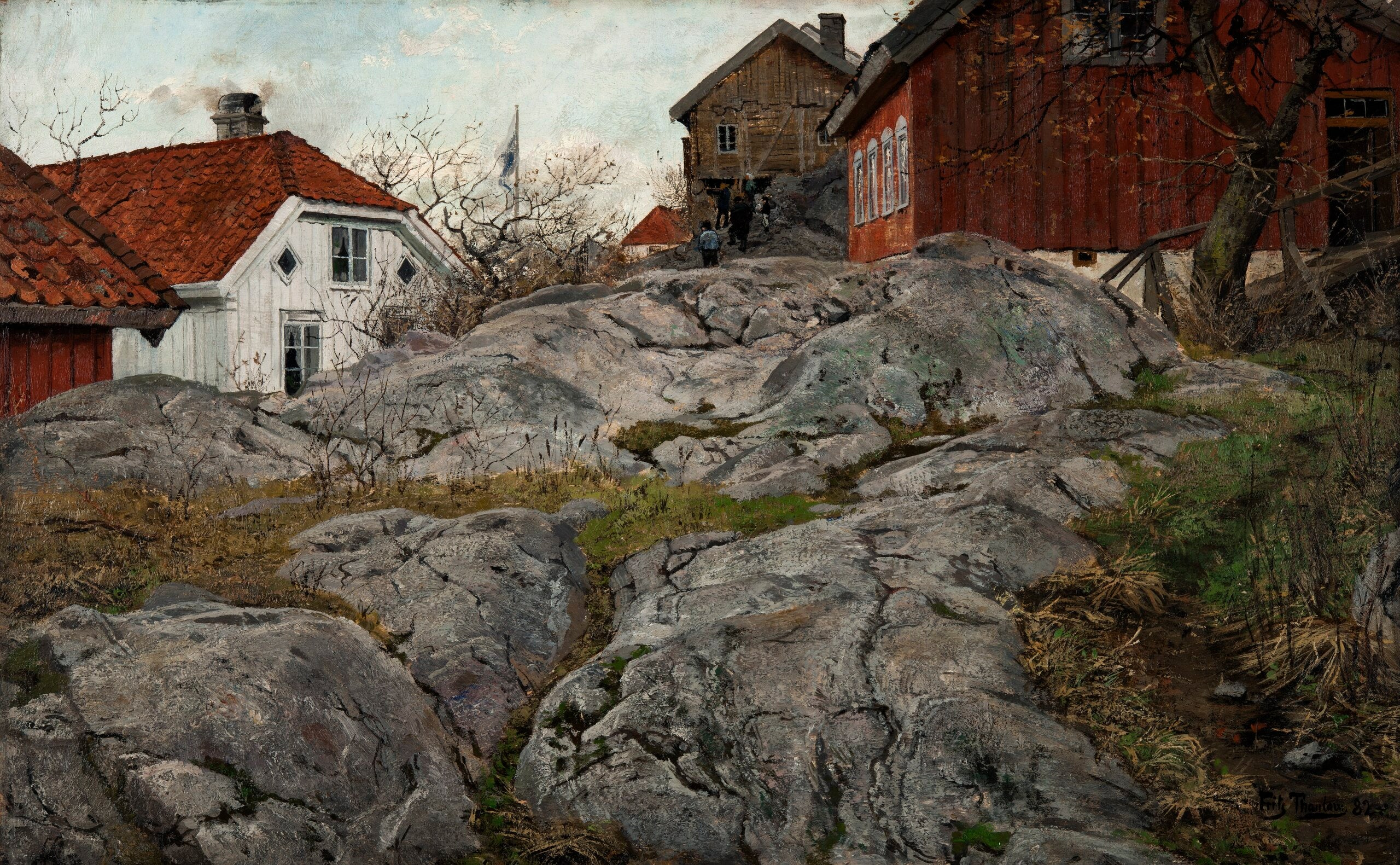 Roca, patrón Krager - Frits Thaulow