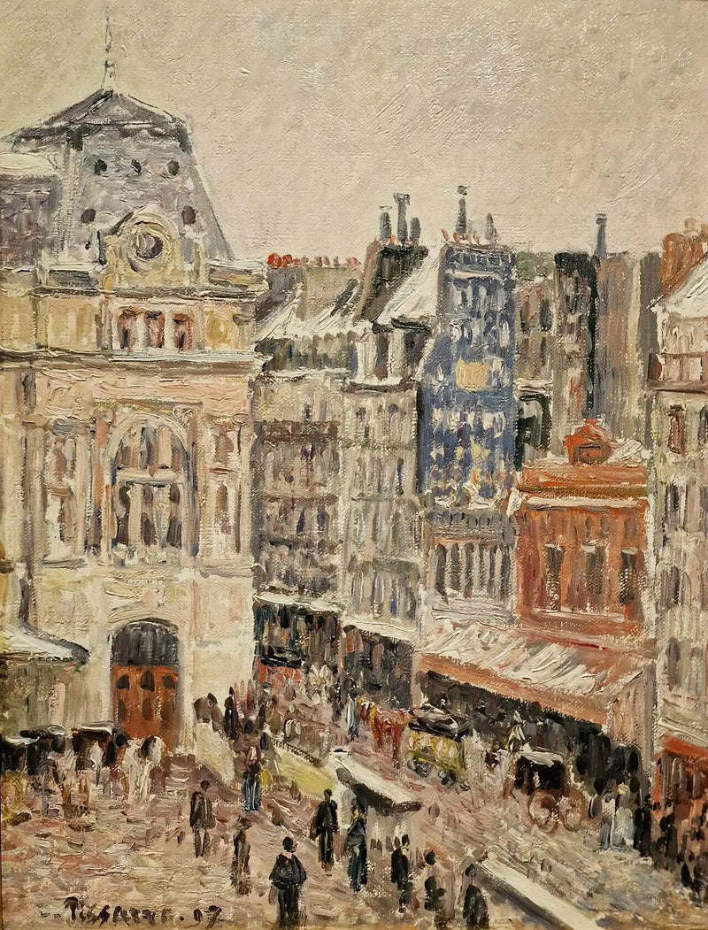 Calle de Ámsterdam y Estación de Saint-Lazare - Camille Pissarro