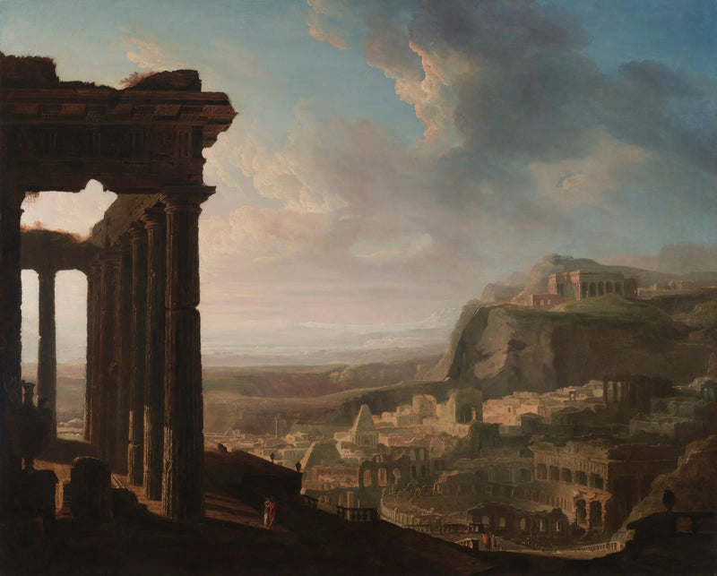 Ruinas de una ciudad antigua - John Martin