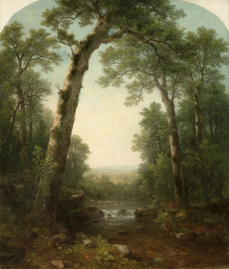 Arroyo forestal con vista - Asher Brown Durand