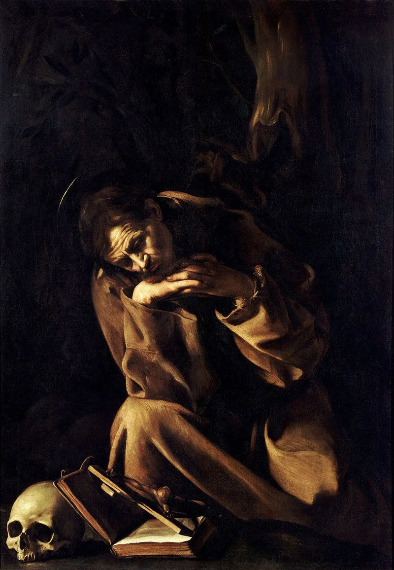 San Francisco en meditación sobre el crucifijo - Caravaggio