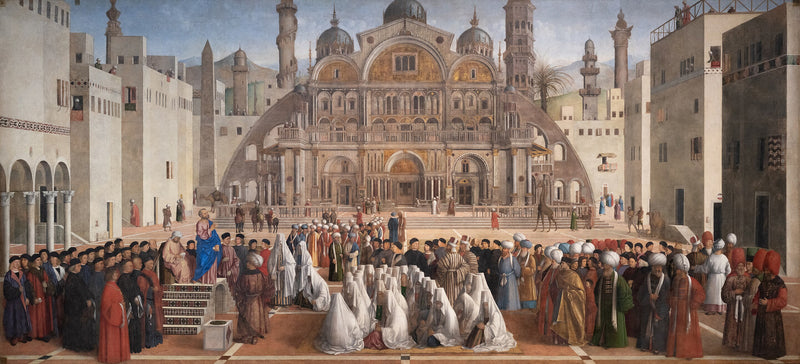 San Marcos predicando en Alejandría - Giovanni Bellini