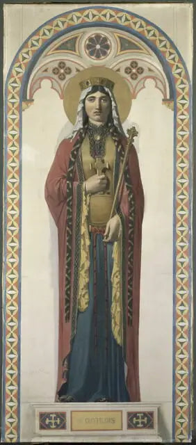 Santa Clotilde, esposa de Clodoveo - Jean-Auguste-Dominique Ingres