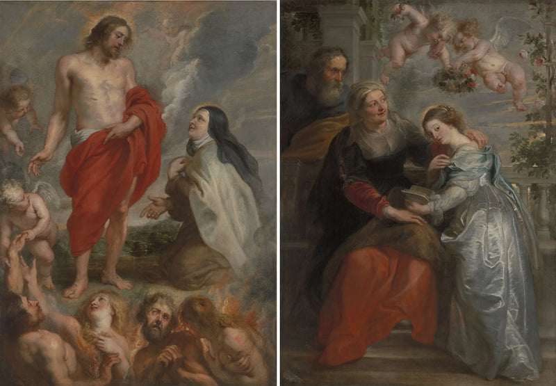 Santa Teresa y la educación de María - Peter Paul Rubens
