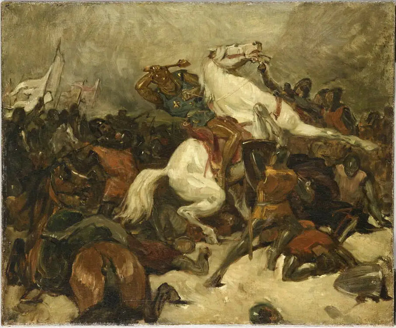 Escena de batalla - Eugène Delacroix