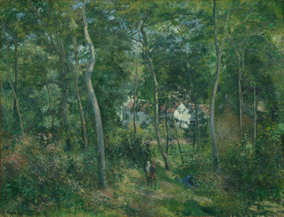 Reproduction du tableau « Sous-bois à l'Hermitage, Pontoise / Le Fond de L´Hermitage - Camille Pissarro » par Alpha Reproduction en peinture à l’huile