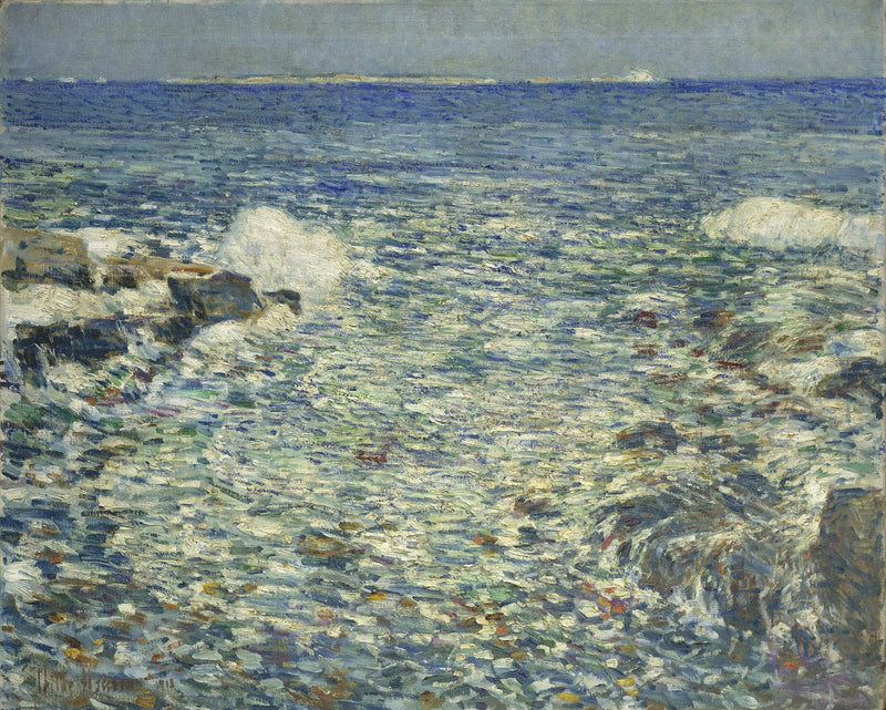 Surf, Islas Shoals - Childe Hassam