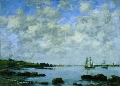 Sobre el Mosa - Eugène Boudin