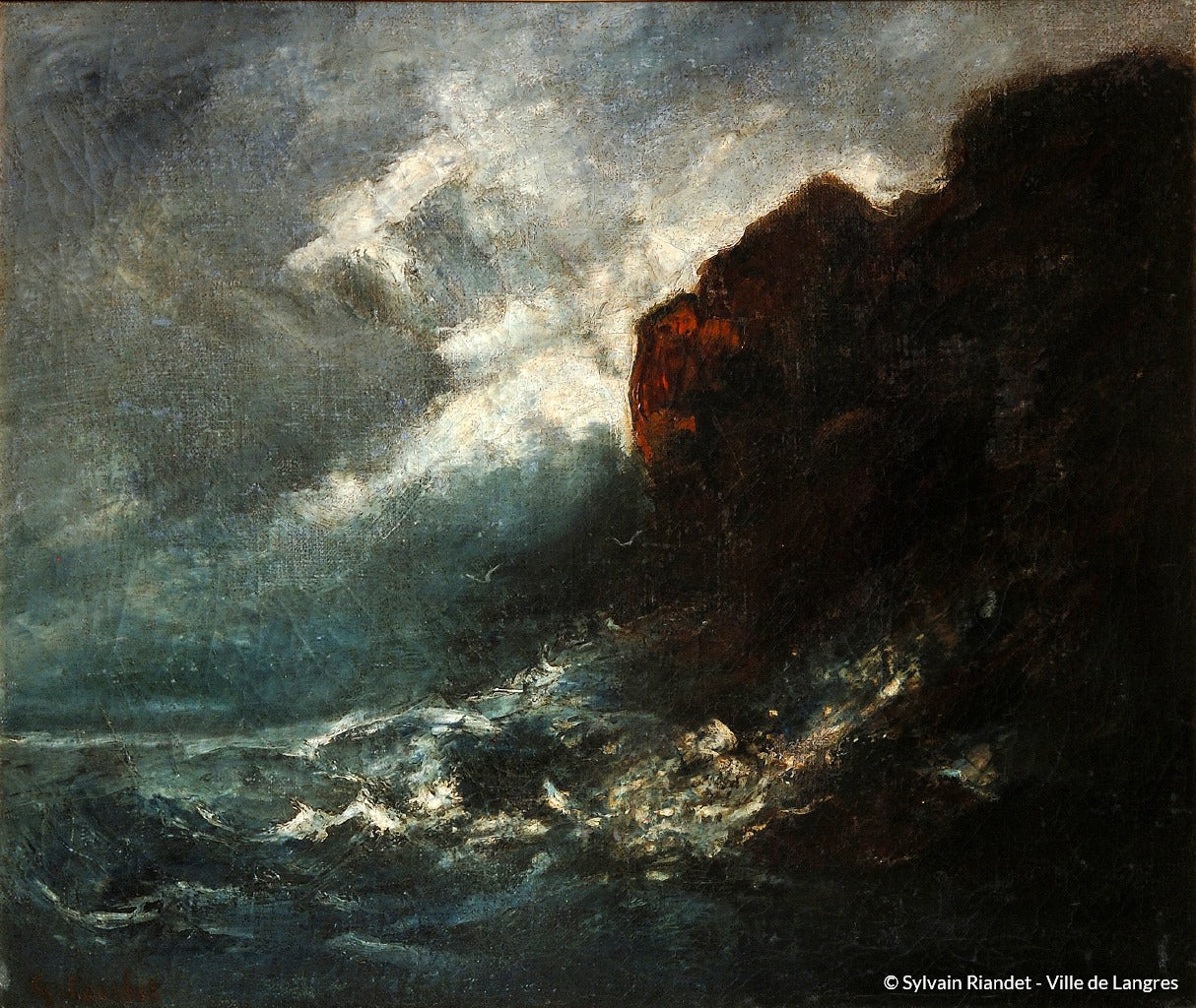 Tempête sur la mer - Gustave Courbet - Alpha Reproduction