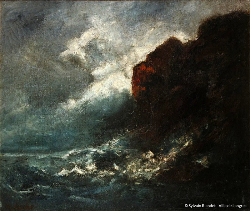 Tormenta en el mar - Gustave Courbet