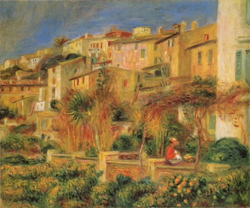 Terrazas en Cannes - Pierre-Auguste Renoir
