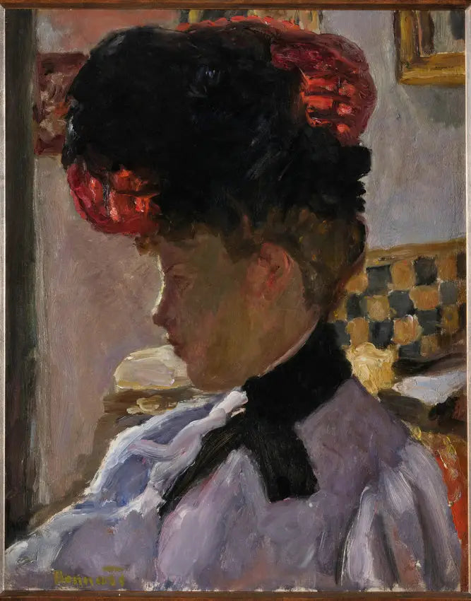 Cabeza de mujer a contraluz - Pierre Bonnard