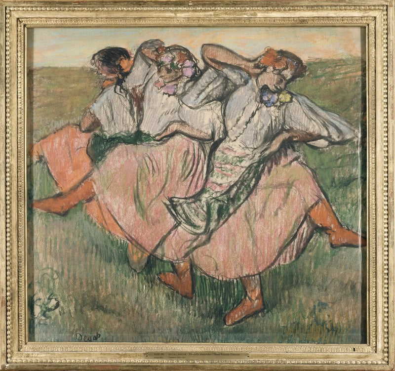 Tres bailarines rusos - Edgar Degas