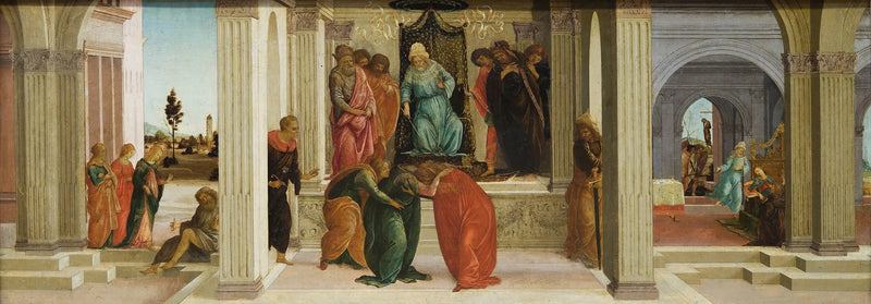 Tres escenas de la historia de Ester - Sandro Botticelli