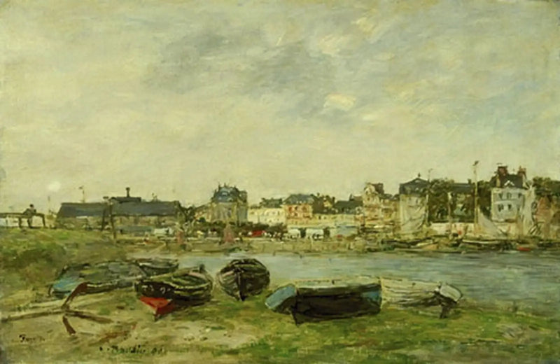 Trouville, el puerto a marea baja - Eugène Boudin