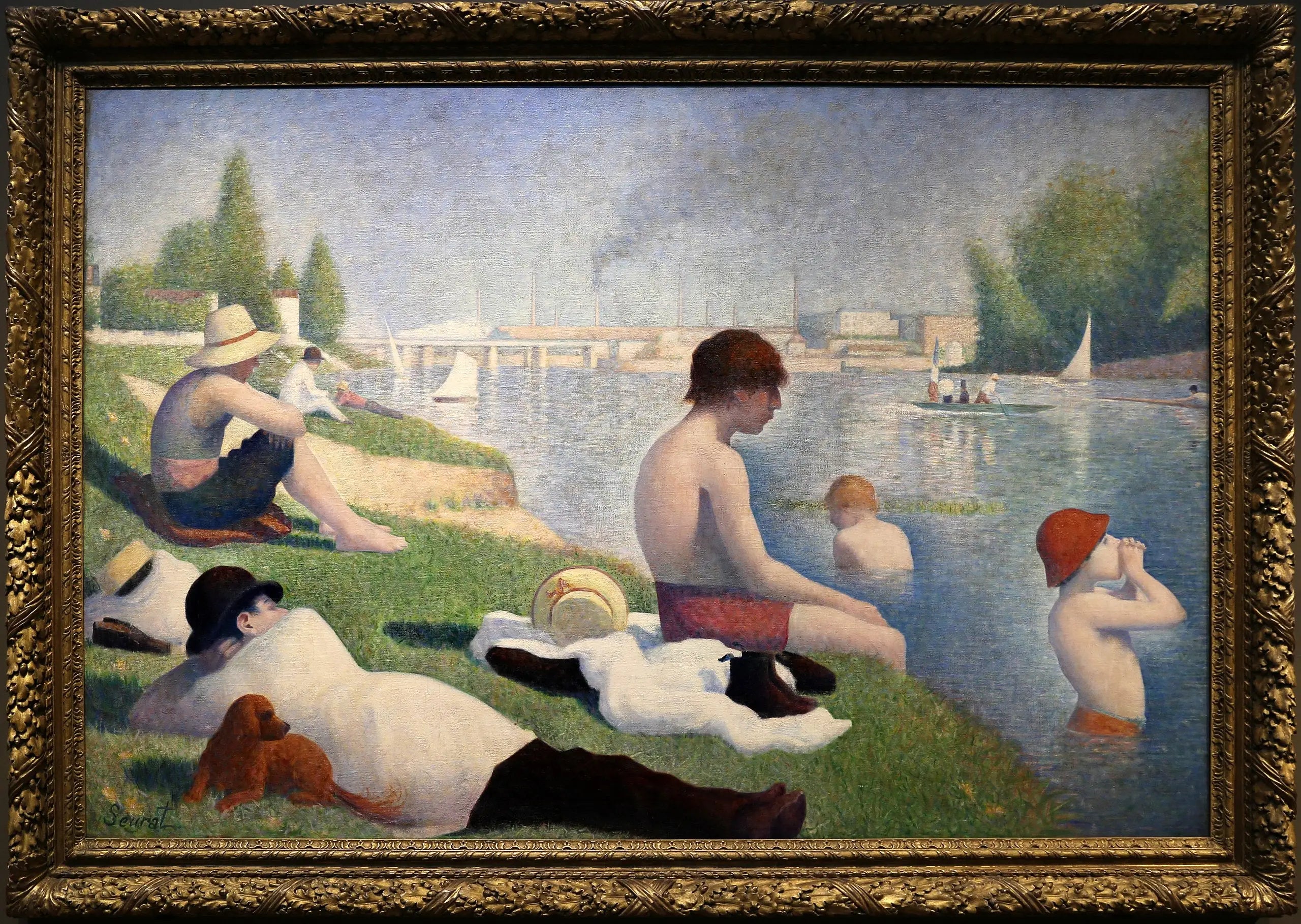 Une baignade à Asnières - Georges Seurat - Alpha Reproduction