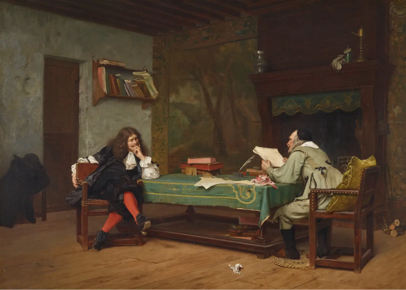 Una colaboración (Molière y Corneille - Jean-Léon Gérôme