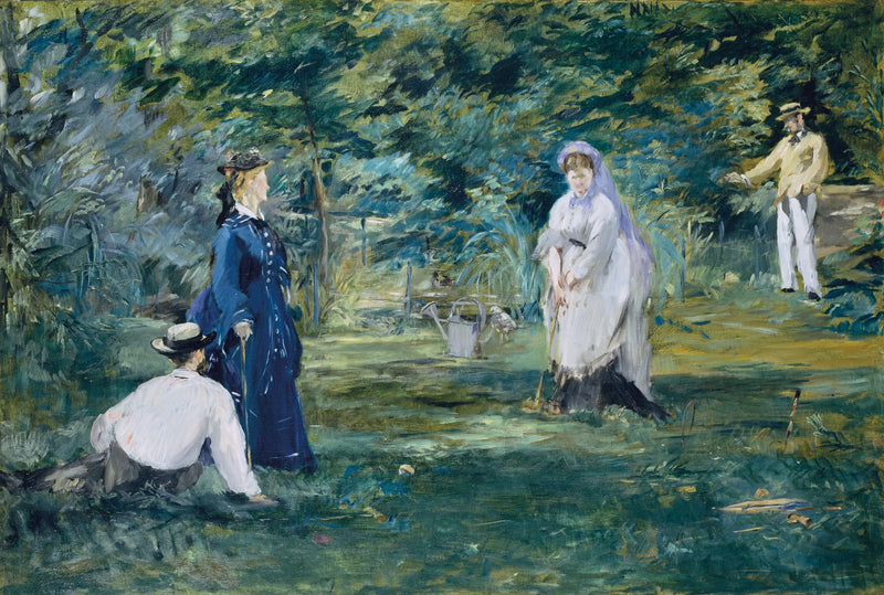 Una parte de croquet - Édouard Manet