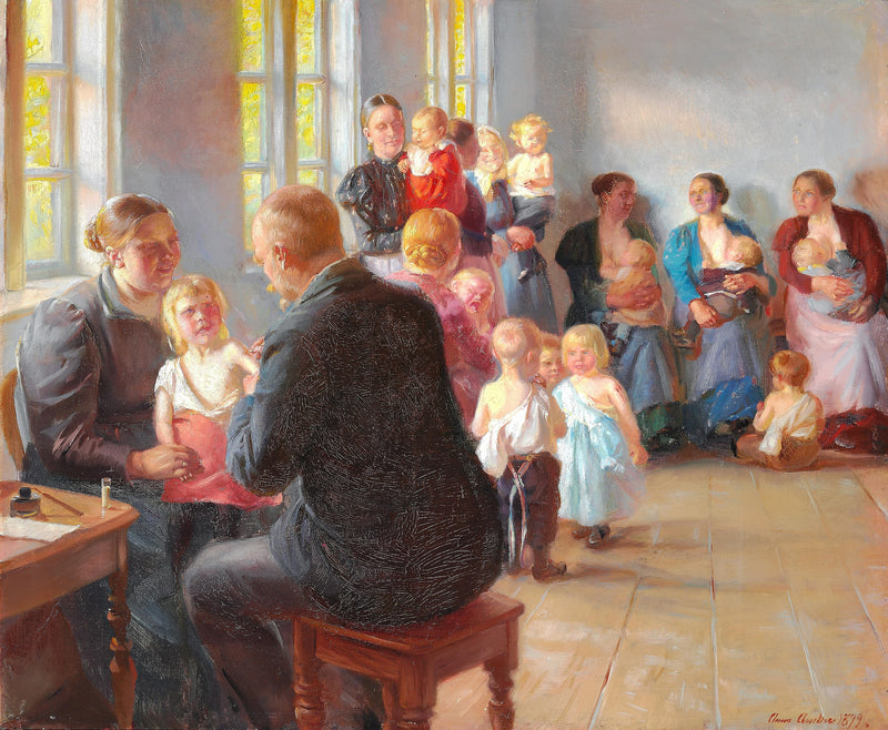 Una vacuna - Anna Ancher