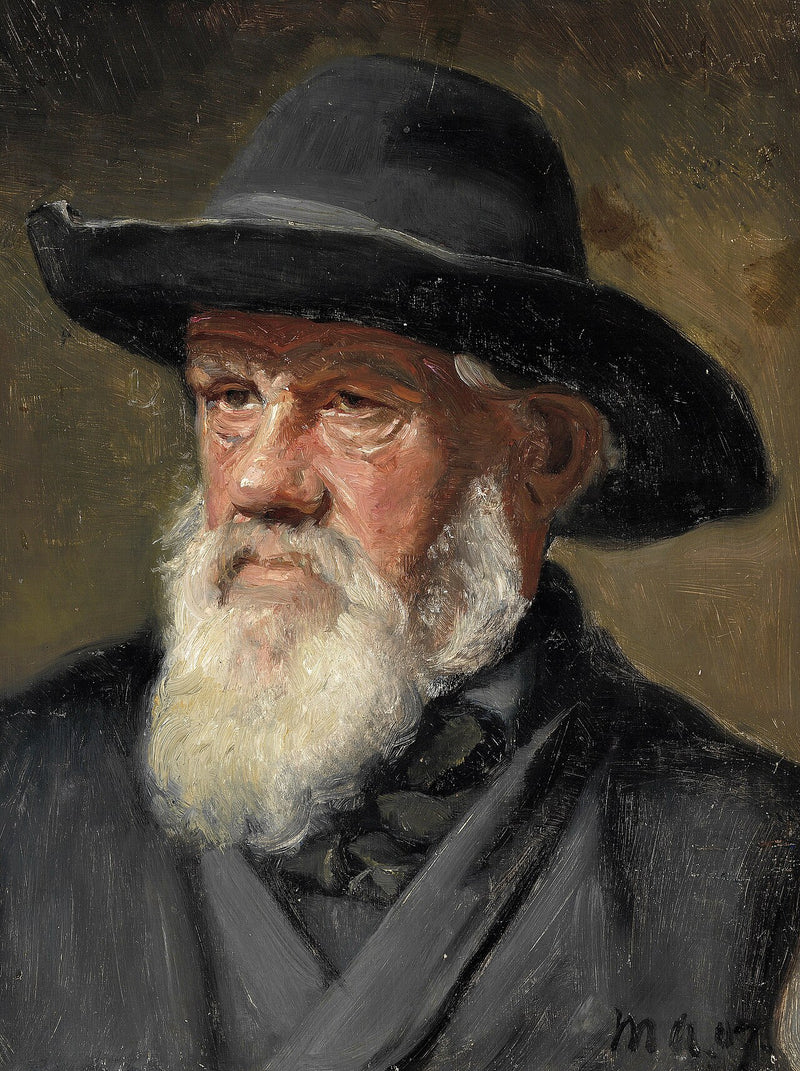 Un pescador de Skagen vestido con su mejor traje de domingo. - Michael Peter Ancher