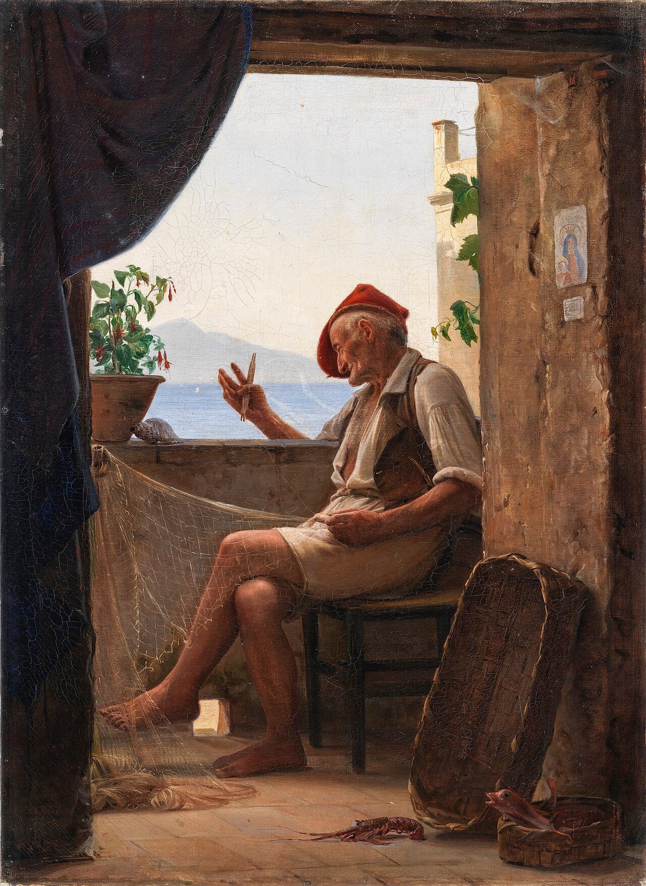 Un pêcheur de Sorrente Italie - Carl Heinrich Bloch - Alpha Reproduction