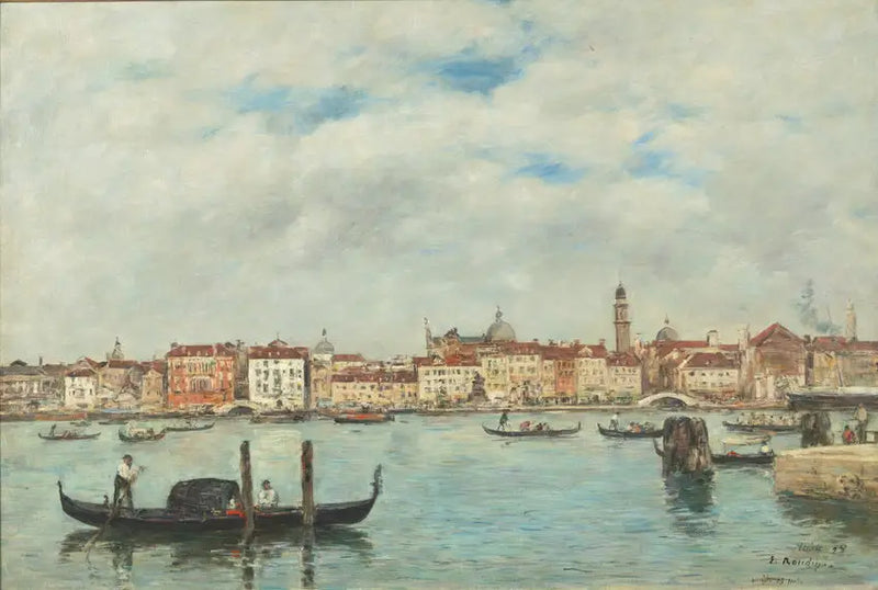 Venecia. Muelle de los esclavos - Eugène Boudin