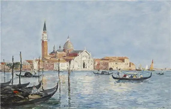 Venecia, iglesia de San Giorgio - Eugène Boudin