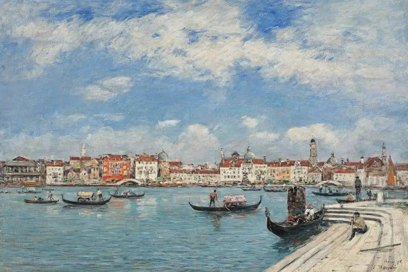Venecia, vista tomada desde San Giorgio - Eugène Boudin