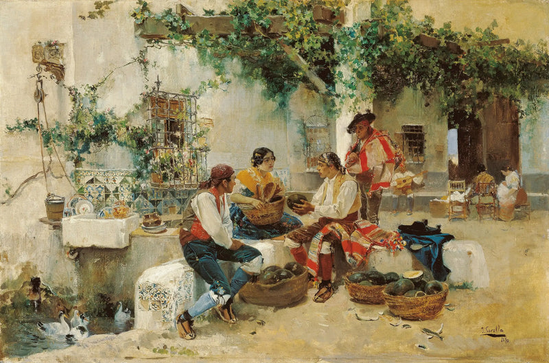 Venta de melones - Joaquín Sorolla