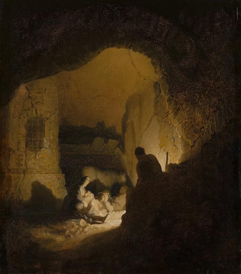 Viajeros en reposo (Descanso durante la huida a Egipto) - Rembrandt