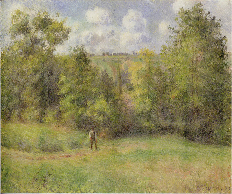 Vista de la carretera de Ennery - Camille Pissarro