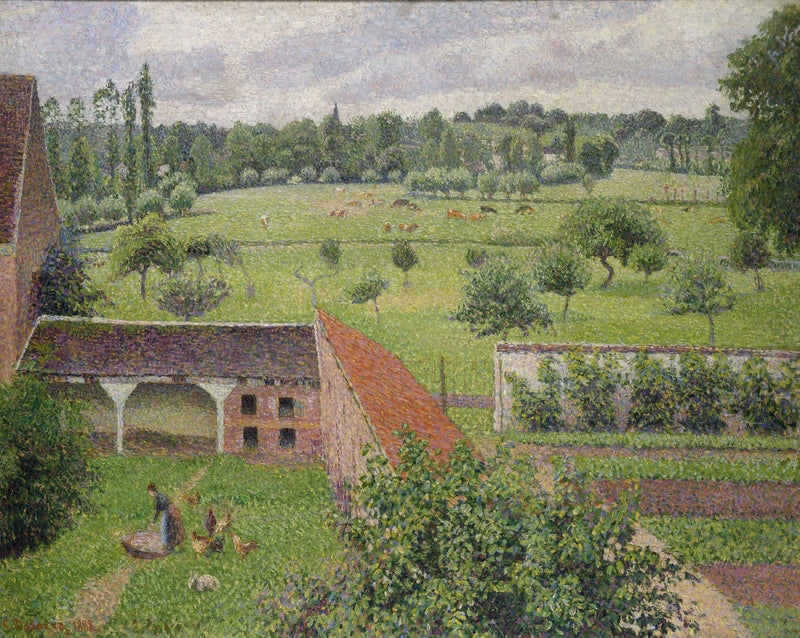 Vista desde mi ventana, Éragny - Camille Pissarro