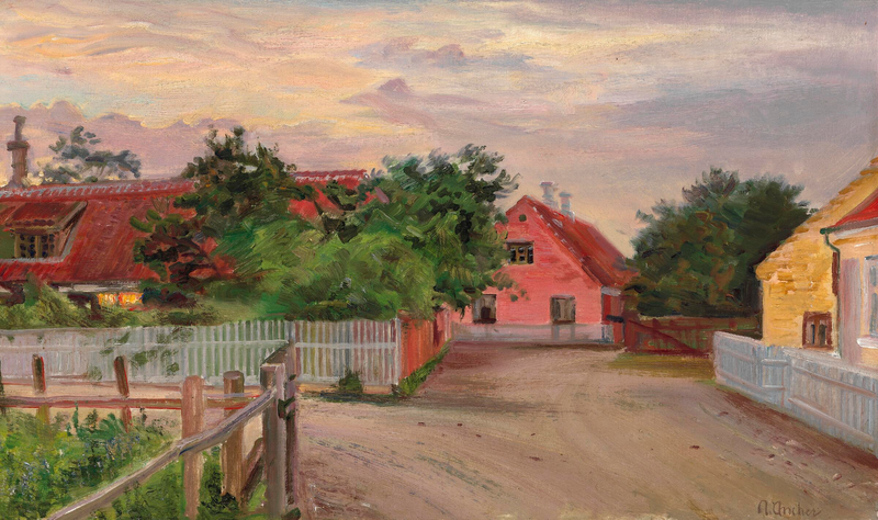Vista de la calle desde Skagen. - Anna Ancher