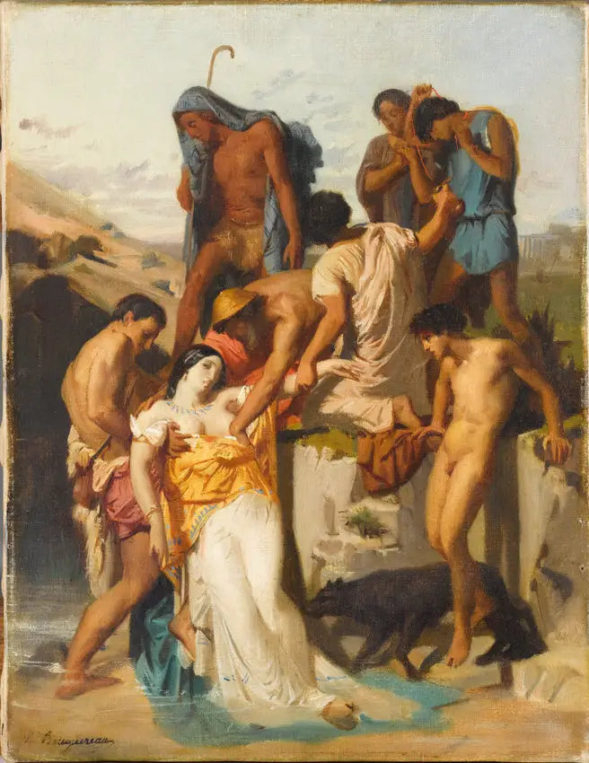 Zenobia encontrada por los pastores a orillas del Arax - Bouguereau