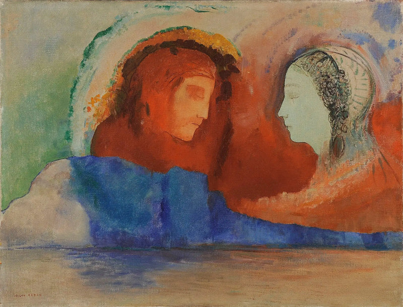 Dante y Beatriz - Odilon Redon