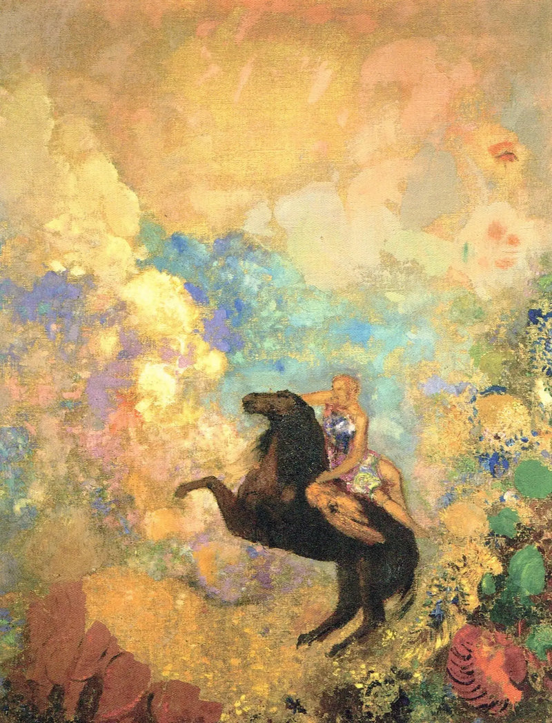 La Musa sobre Pégaso - Odilon Redon