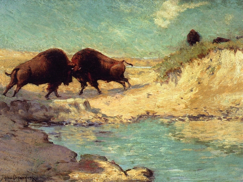 Caza del bisonte - Julian Onderdonk