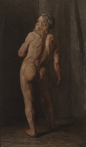 Reproduction du tableau « Homme nu debout - Piet Mondrian » par Alpha Reproduction en peinture à l’huile