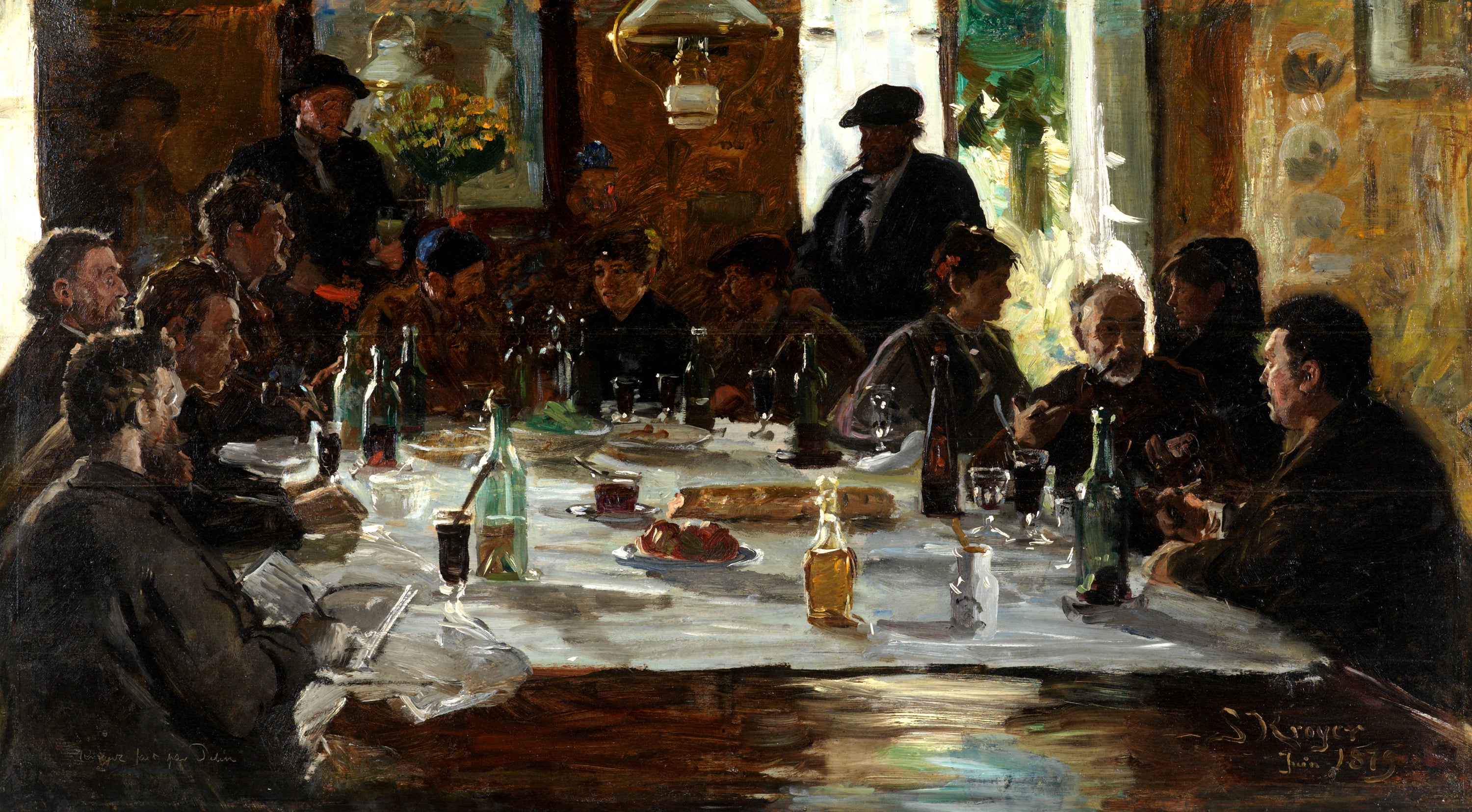 Déjeuner d’artistes. Cernay-la-Ville - Peder Severin Krøyer - Alpha Reproduction