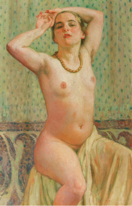 Paquita con collar - Théodore van Rysselberghe