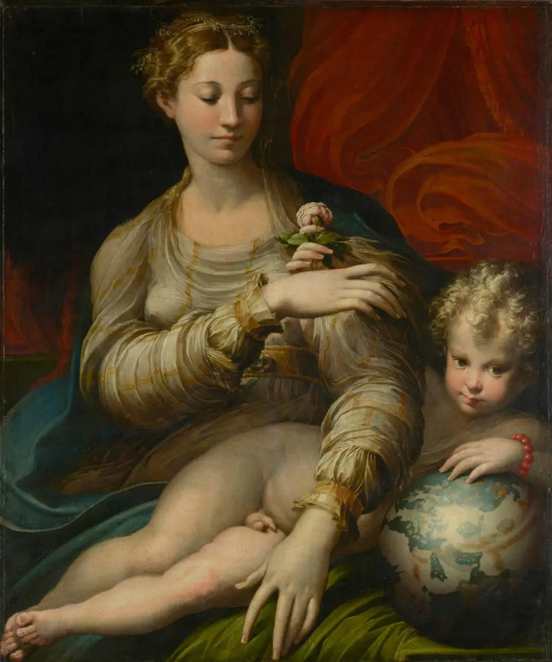 La Virgen de la rosa - Parmigianino